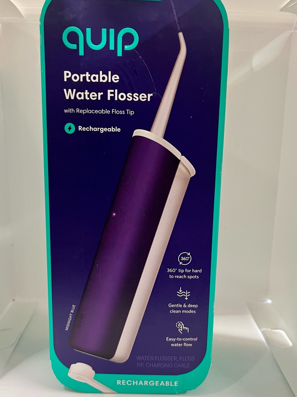 quip Portable Water Flosser - blue or white